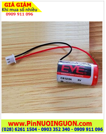 EVE CR123A (ZẮC CẮM); Pin nuôi nguồn EVE CR123A (CR17345) Photo Lithium 3v 2/3A chính hãng